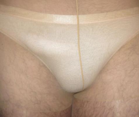 Knickers, tights and strappy sandals