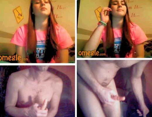 Fucking my ass for a cute girl in front of my OMEGLE cam CFNM