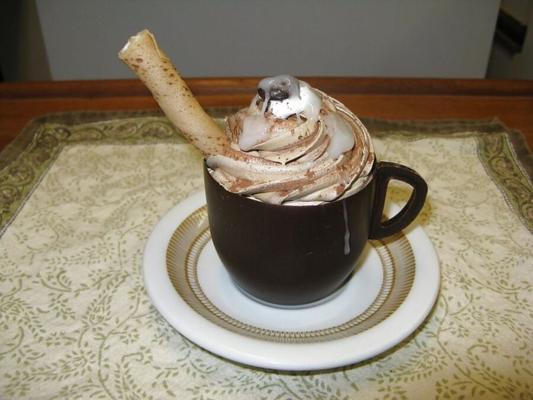 Sperma Ladung von Bedienung über Eiskaffee