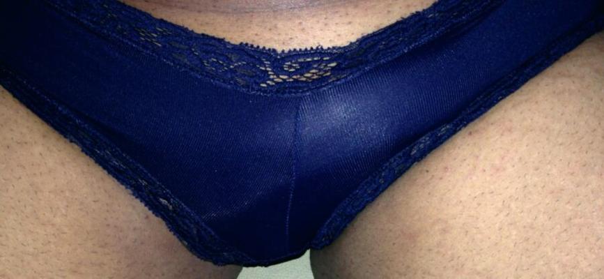 Culotte coquine bleue avec plug