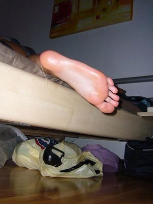 Sleeping girlfriend soles