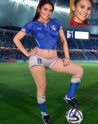 fake for an italian soccer slut