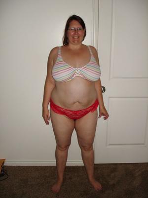 Auntie Jackie was Happy Posing in The New Panties I Bought Her