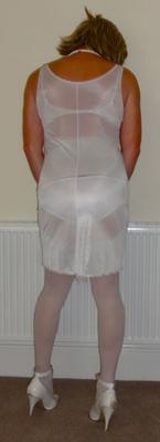 chantellesissy in my sissy white see through nightie