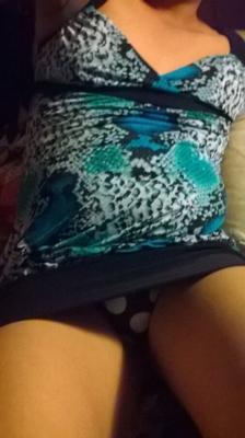 sexy blaues Kleid