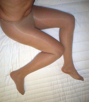 Mis pantimedias bronceadas