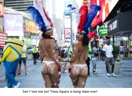 Pintura corporal de Times Square, Nueva York