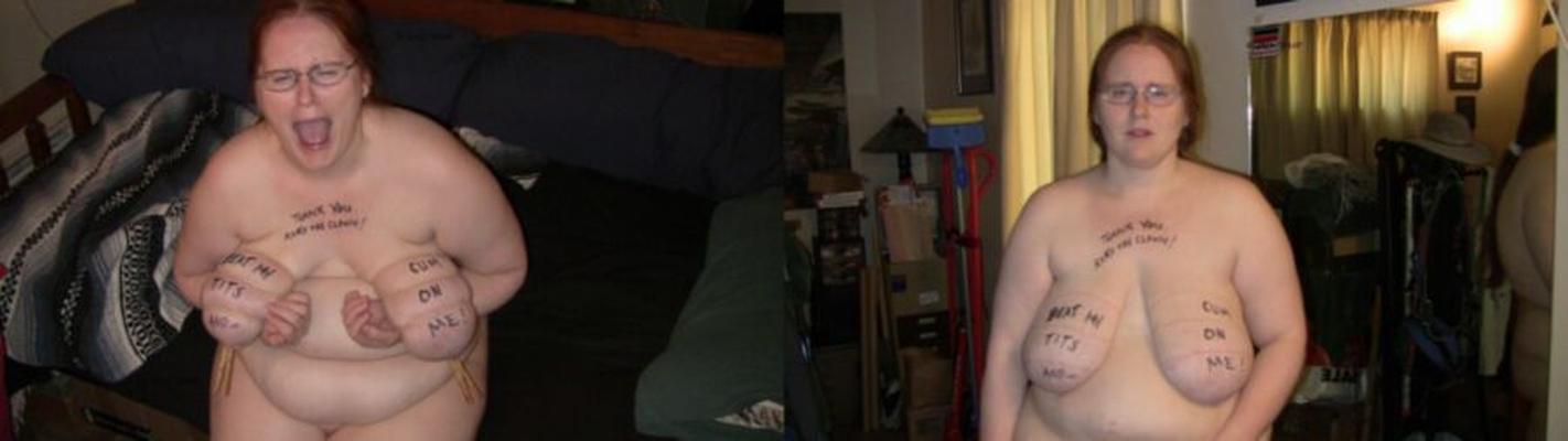 Tit torture before and after