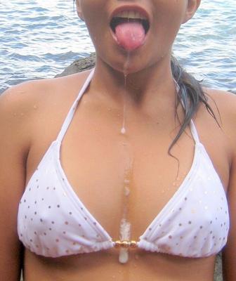 Young Asian Gags on Gulps of Goo