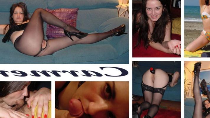 Latin bitch exposed teasing in nylons sucking and fucking.