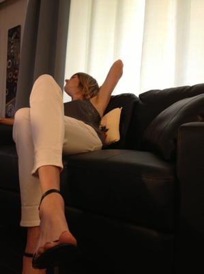 Stripping on the couch