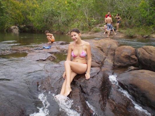 at river