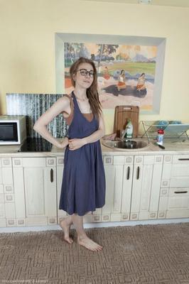 Hairy teen in glasses yunona