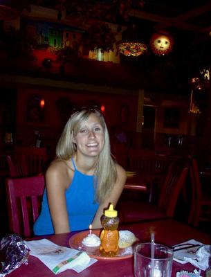 Attractive blonde mom