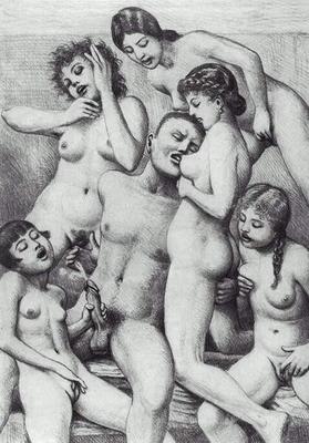 Случайные винтажные рисунки
