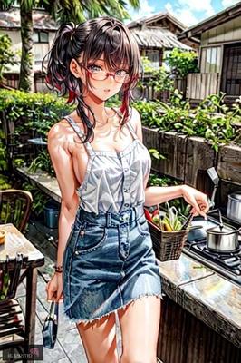 赤毛の主婦がキッチンを揺さぶられる