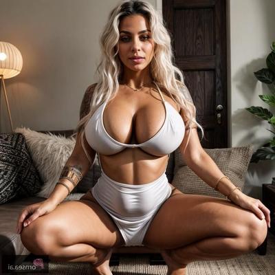 Große schöne MILF mit Tattoos wird zu Hause gebumst