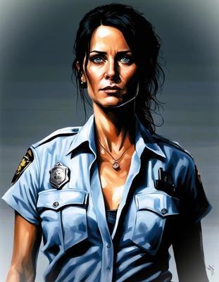 Mujeres policías de IA