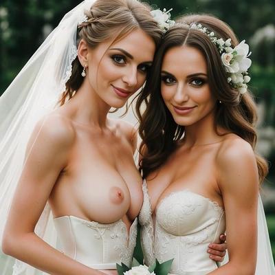 boda lésbica romántica