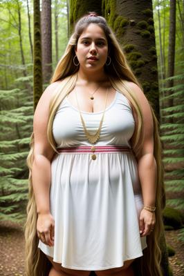 Mulheres gordas com cabelo largo