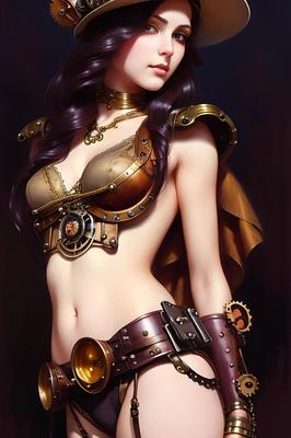スチームパンクの女性 - v2