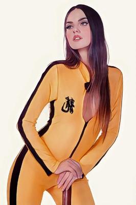 El cosplay de Deni de "Kill Bill"