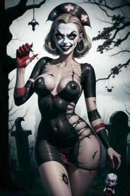 Sinister graveyard girls [AI]