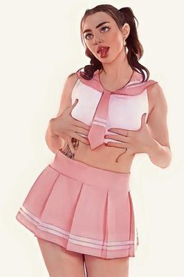 Lia - school girl cosplay