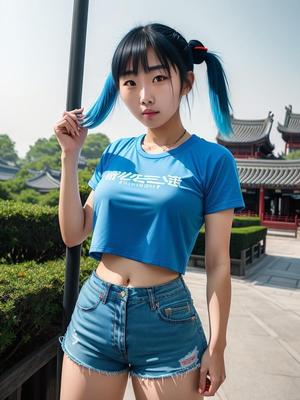フィーリン ブルー - 中国の女の子 - v2