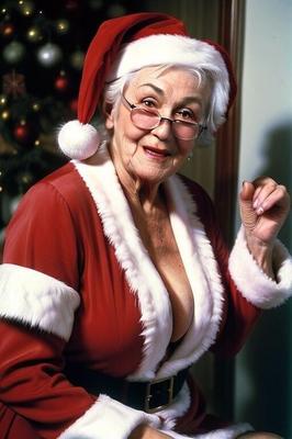 Feliz Navidad de parte de la señora Santa Claus