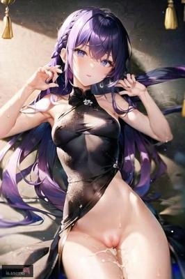 Purple-haired Chinese princess gets gangbanged at debutante ball