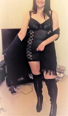 UK wife pantyhose and boots