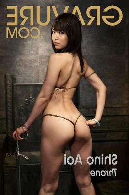 Японская обнаженная модель Shino Aoi трон Pt.
