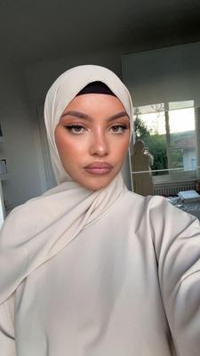 with and without hijab