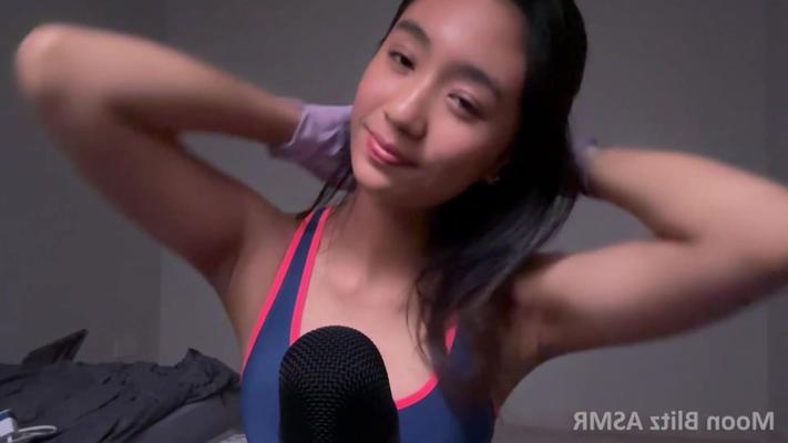 Moon Blitz Asmr brazos y piernas tocando y frotando