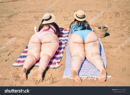 BBW Twin Sisters в купальниках