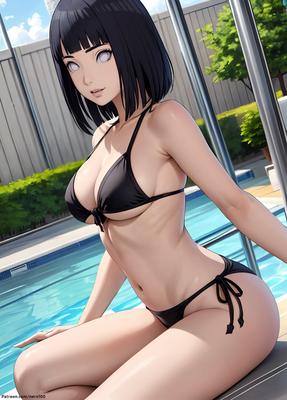 Bikini de Hinata a desnudo