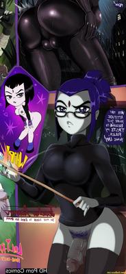 Bottomless teacher raven showing her hairy genitals 