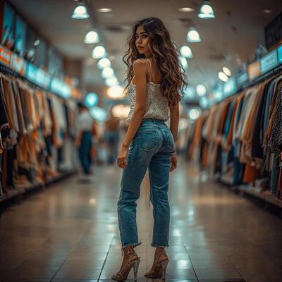 TIGHT JEANS GIRL
