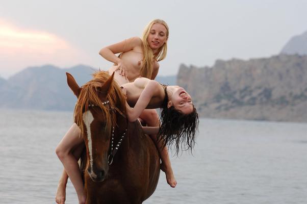 Dariya Lera et cheval