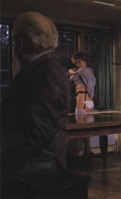 Retro Spanking Blushes picture set window bench