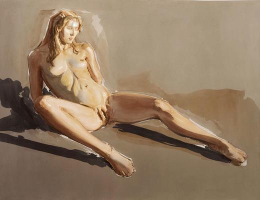 Expressionistic sensual nude paintings