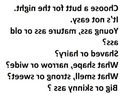 Elige tu culo amateur