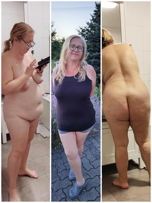 Nicht bewusstes BBW -Frau