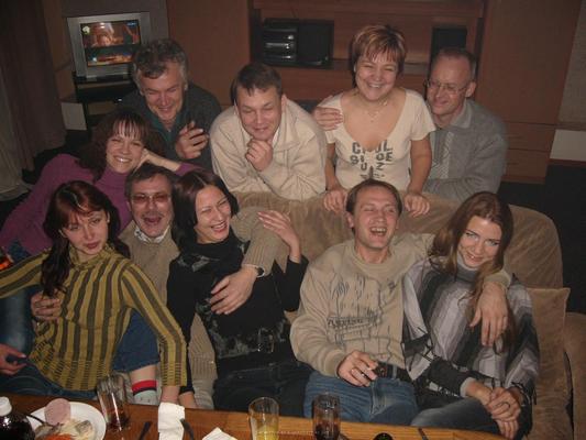 Russian party sex in sauna