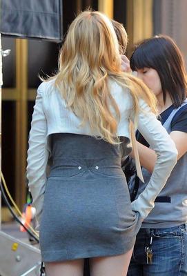 Blake Lively filming Gossip Girl, September , 