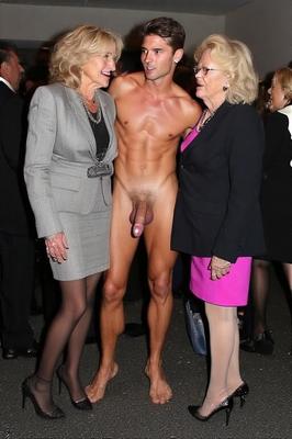 Two grannies and a guy