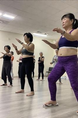 Chinese Women Doing Tai Chi