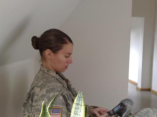 Hairy US Army wife