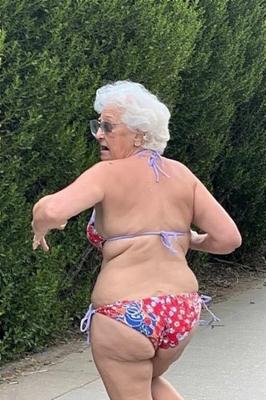 Granny Asses at the Beach